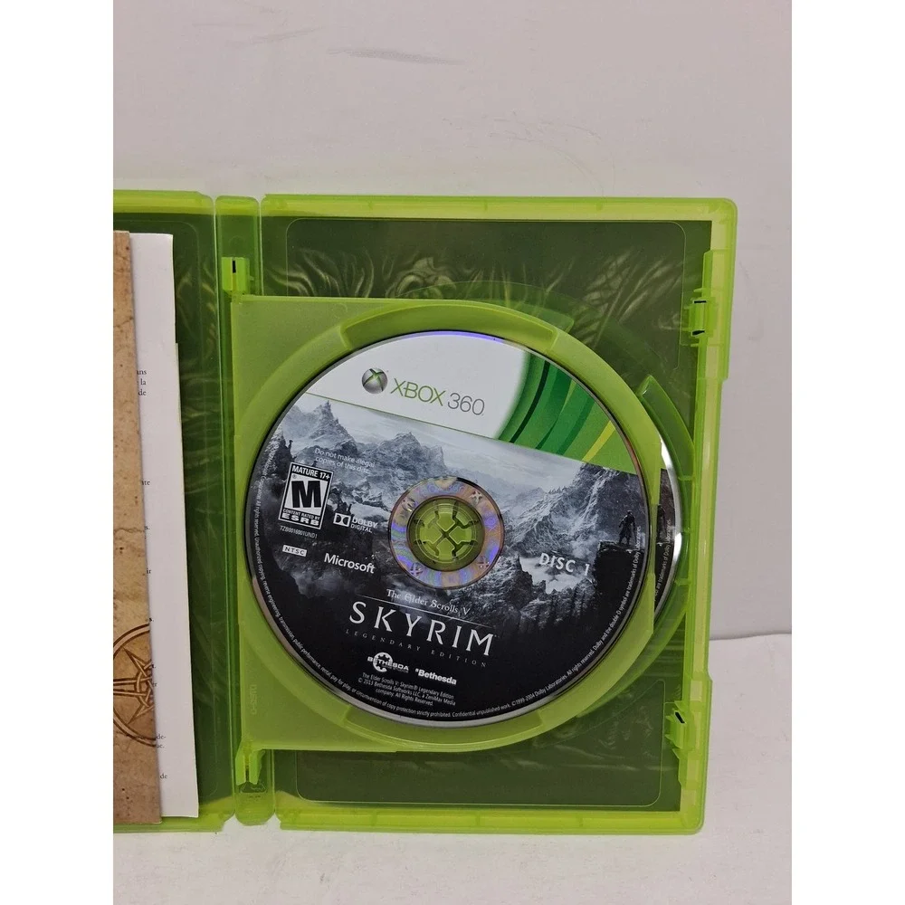 Xbox 360 The Elder Scrolls V Skyrim Legendary Edition Bethesda RPG Game Map
